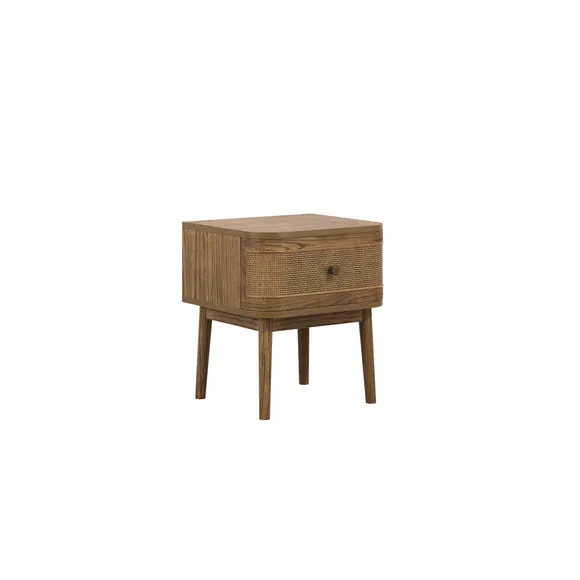 Callie Bedside Table, Smoked 3
