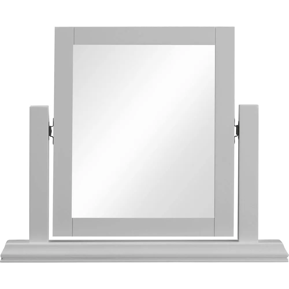 Seconique Bordeaux Dressing Table Mirror in Light Grey 2