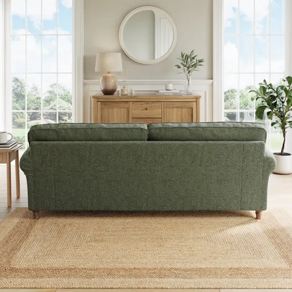 Flori Chenille Soft Texture 4 Seater Sofa 2