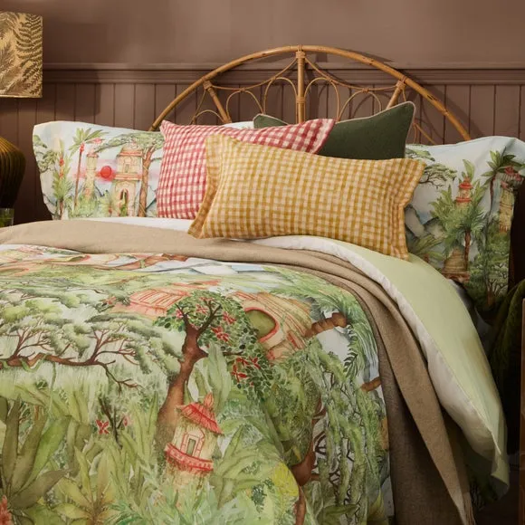 Eden Ruins 100% Cotton Duvet Cover and Pillowcase Set 4