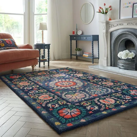 Hani Floral Wool Rug 1