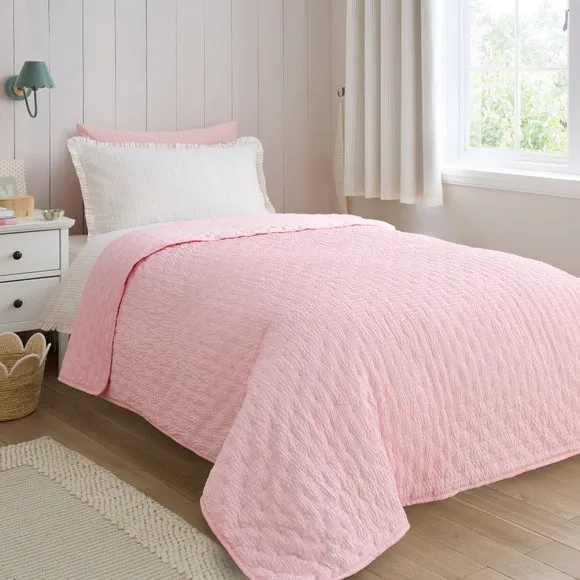 Seersucker Bedspread 150cm x 200cm 1