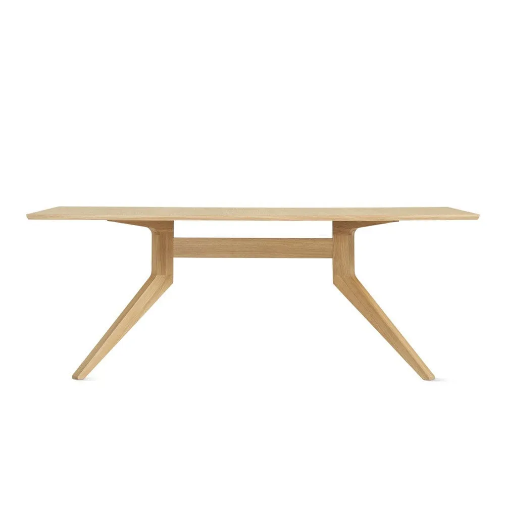 Case Cross Fixed Dining Table Oak 3