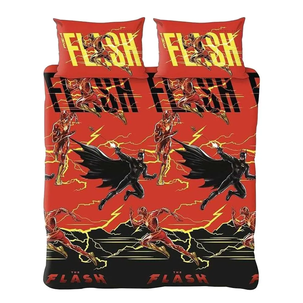 Flash Reversible Duvet Set in Black