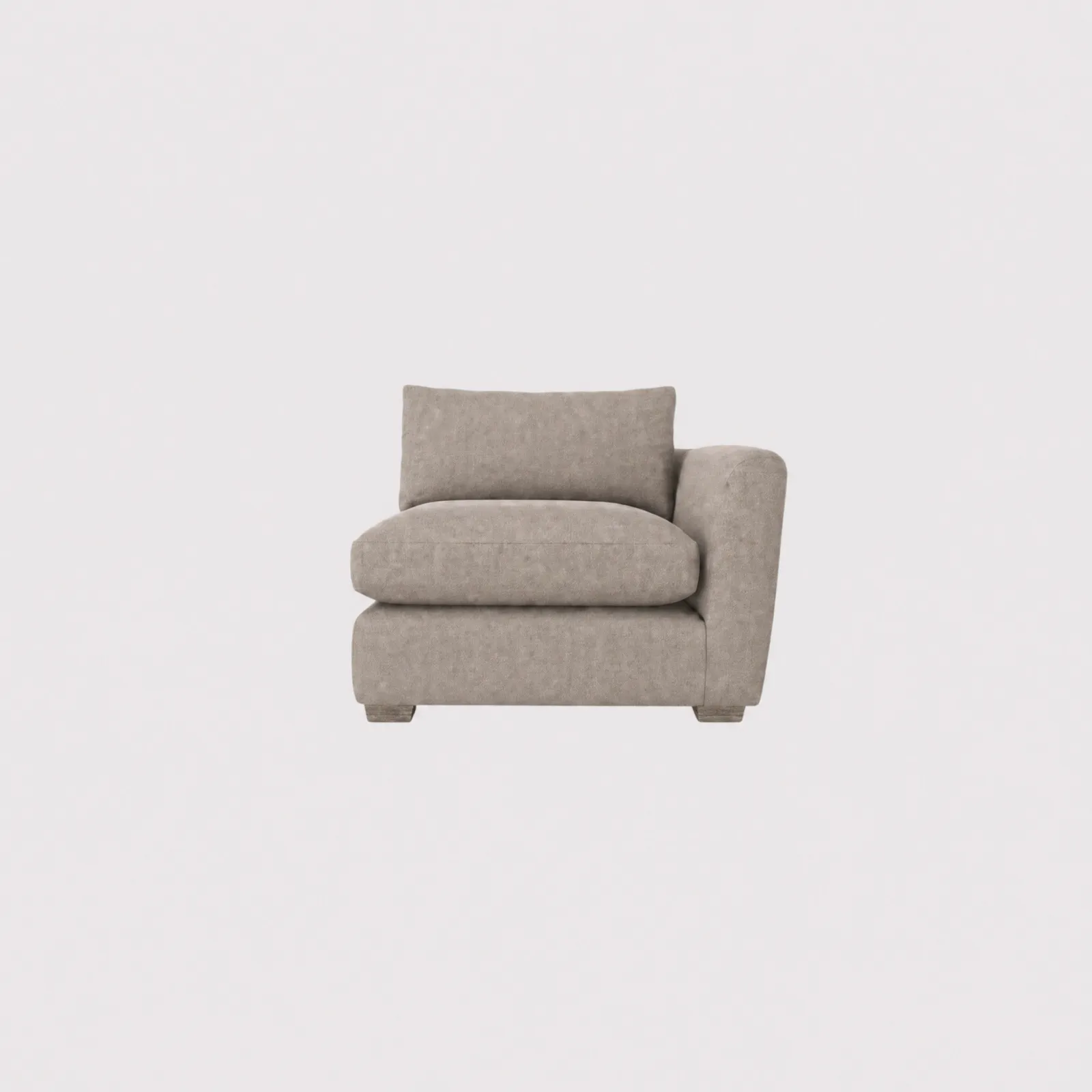 Floyd 1 Arm 1 Seater Right, Brown Fabric | Barker & Stonehouse 1