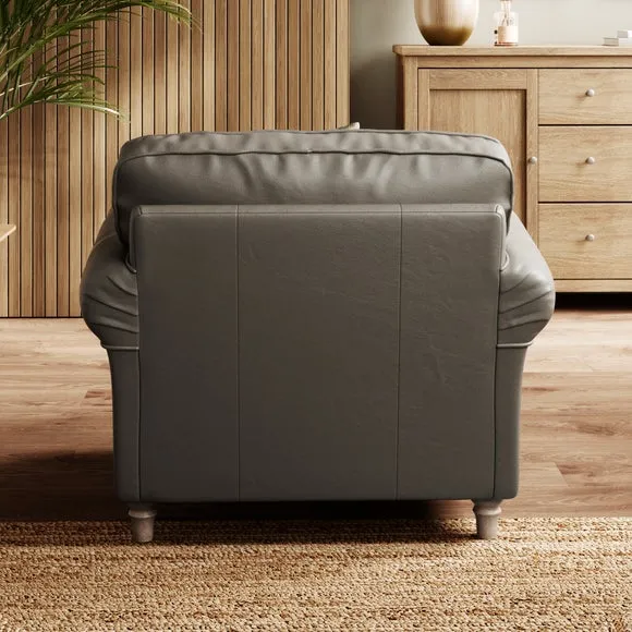 Flori Classic Leather Armchair 3