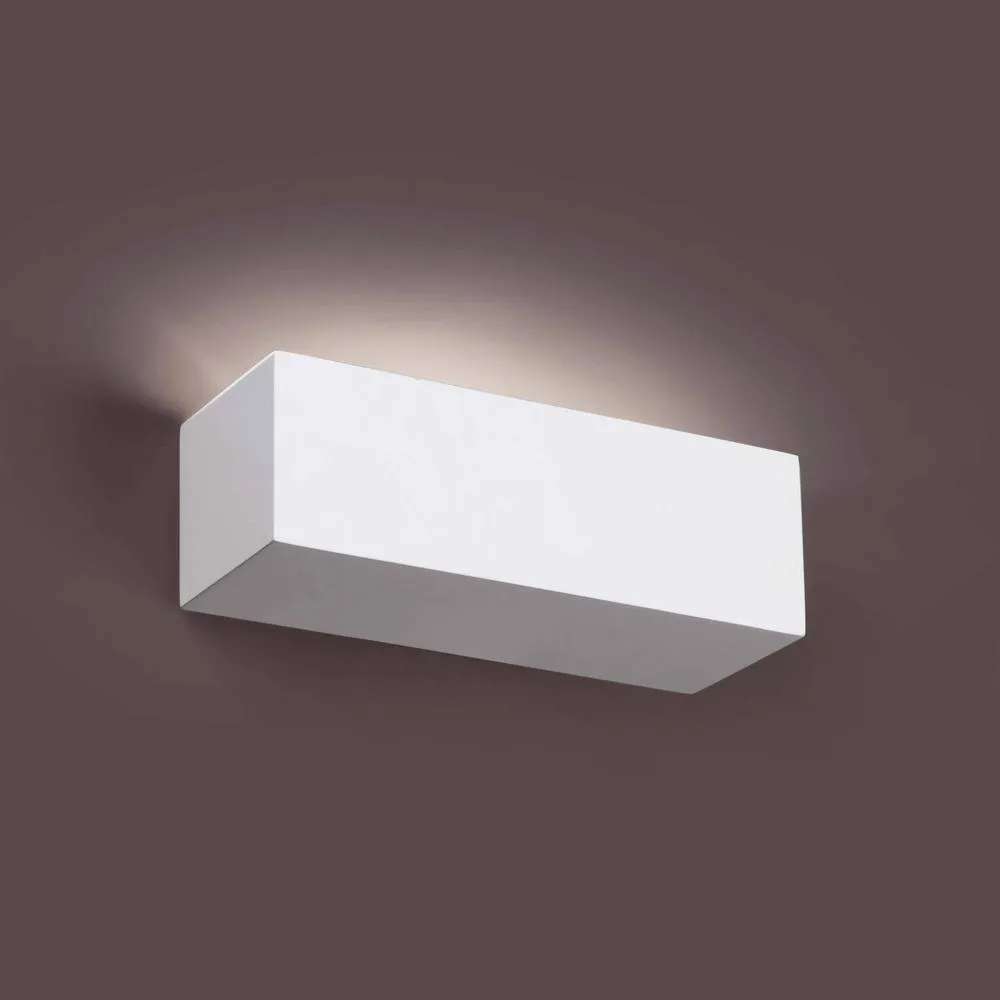 Netlighting Eaco 1 Light Indoor Small Wall Light White Plaster G9