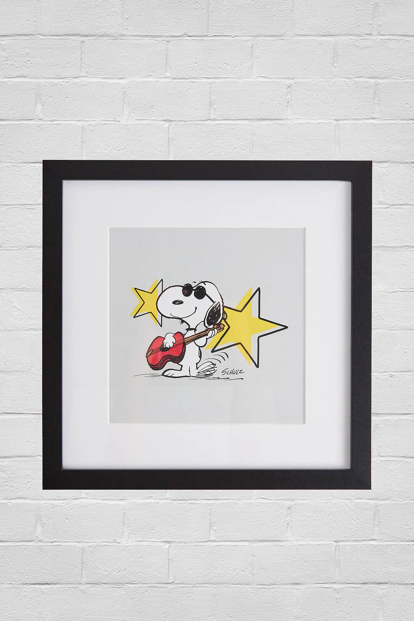 Urban Outfitters,Magpie x Peanuts Peanuts Rockstar 12x12 Framed Wall Art Print