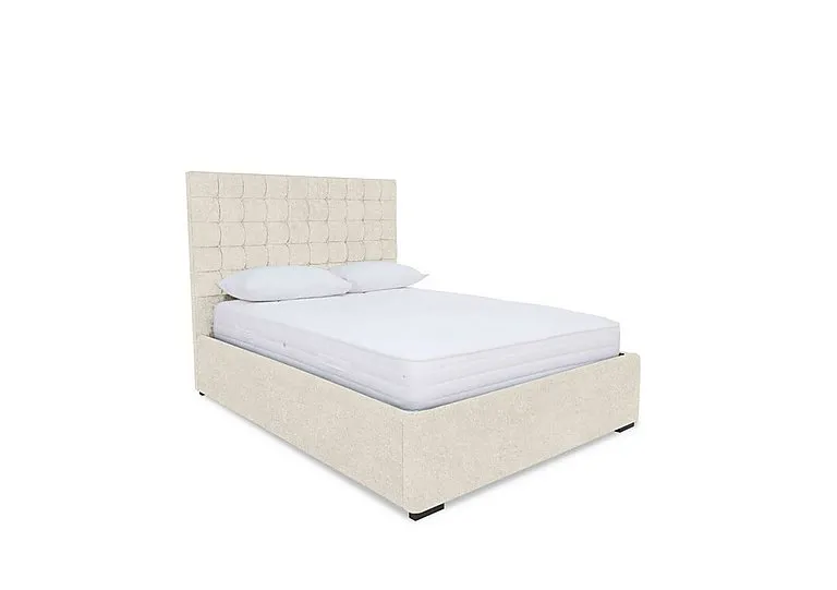 Dice Ottoman Bed Frame - Super King - Ice Cream