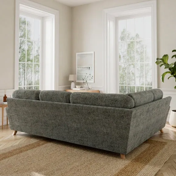 Martha Chunky Chenille Full Corner Sofa 2