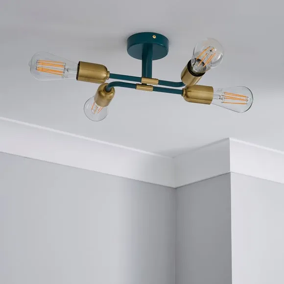 Kacy 4 Light Flush Ceiling Light 2