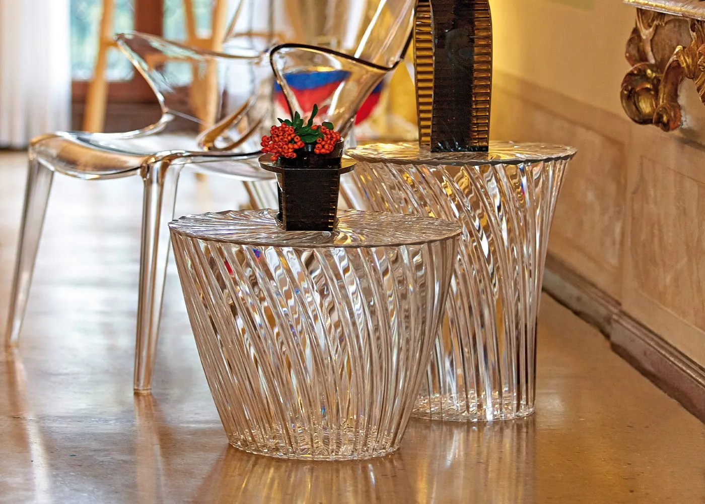 Kartell Sparkle Table in Smoke 2