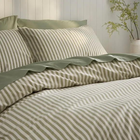 Portloe Stripe 100% Cotton Duvet Cover & Pillowcase Set 3