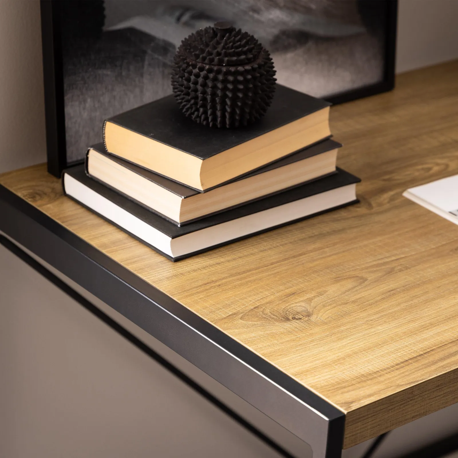 Furniture To Go Bahamas Office Desk & Black & Oak 5