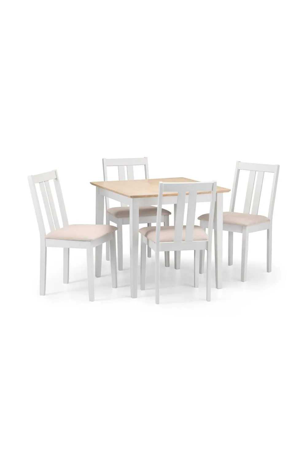 Julian Bowen Rufford Square to Rectangular Extending 4 Seater Dining Table in Ivory 5