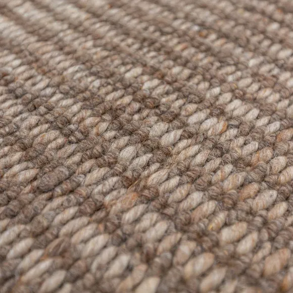 Flecked Braided Wool Rug 2