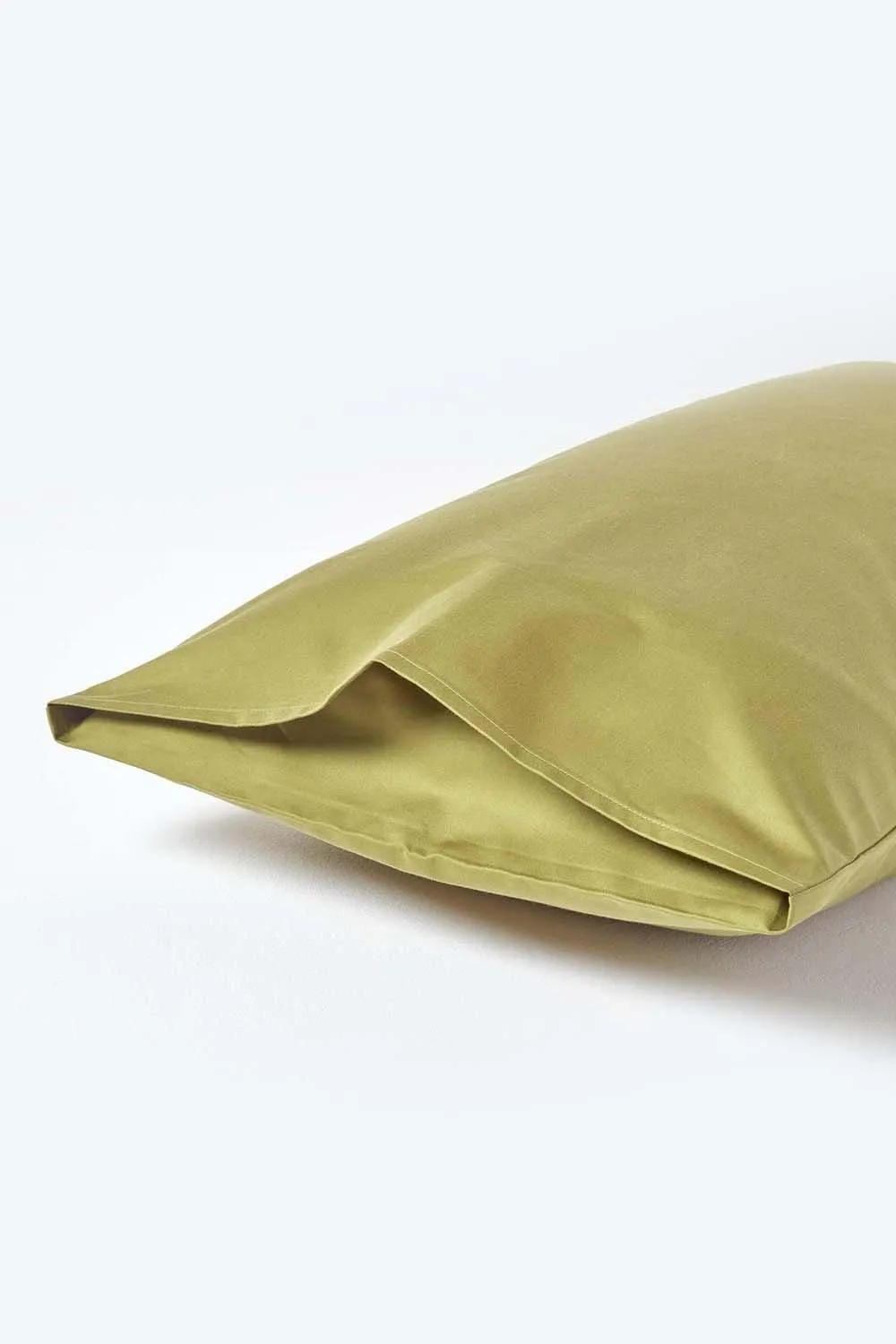 Homescapes Egyptian Cotton Housewife Pillowcase 1000 TC in Olive 3