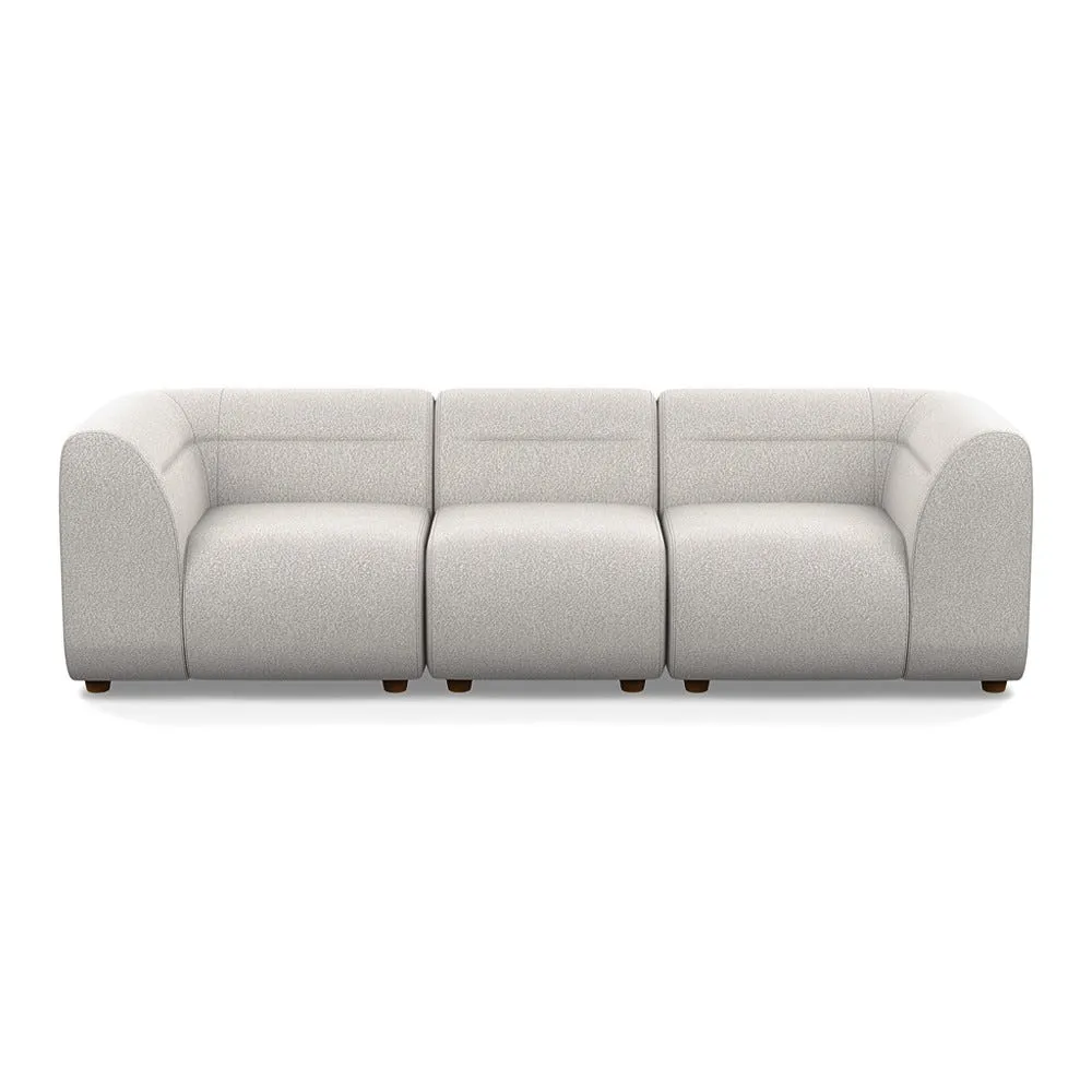 Heal's Lilli 3 Seater Sofa Chunky Boucle Ecru Natural Beech Feet 1