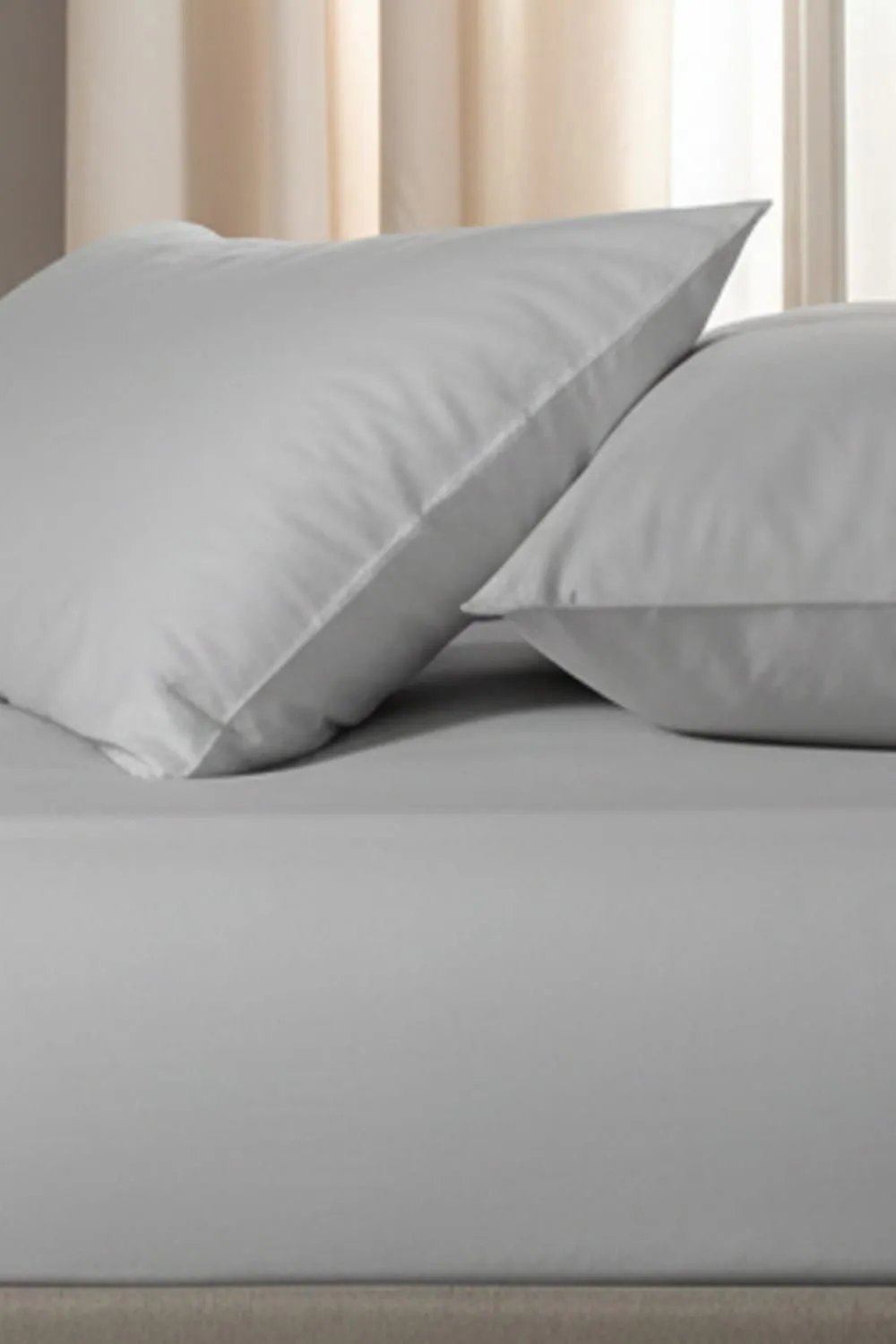 The Lyndon Company 400 Thread Count Sateen Housewife Pillowcase in Grey 2