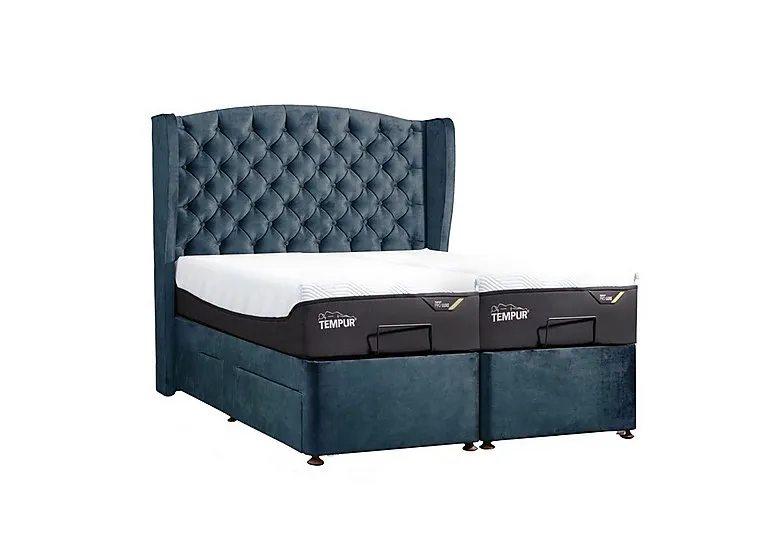 Suffolk Adjustable Disc Divan Base - Super King - Dark Blue