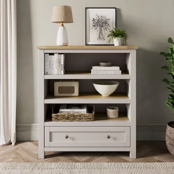 Olney Low Bookcase, Stone