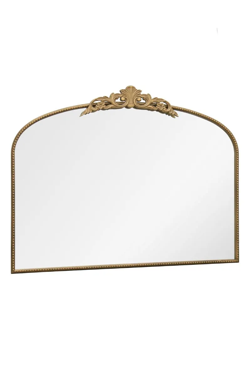 MirrorOutlet Gold Metal Framed Arched Wall Mirror 40" X 31" (102CM X 80CM) 4