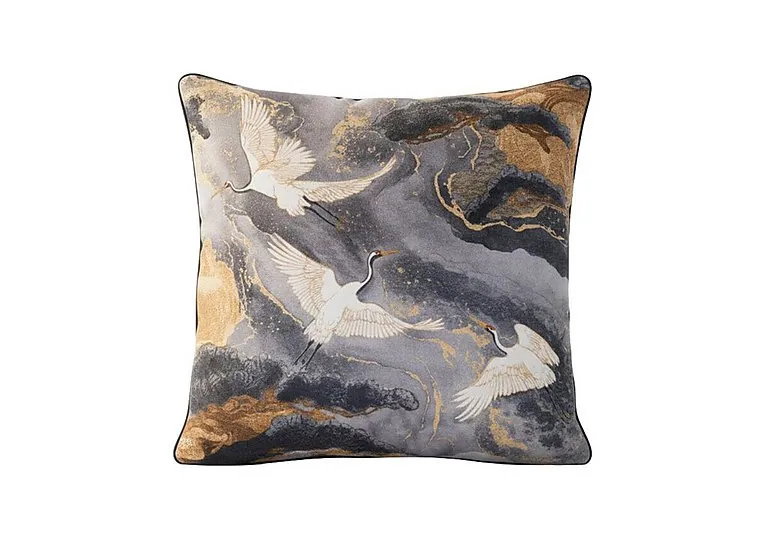 Grey River Crane Large Feather Cushion - Home Accessories - In Time for Christmas