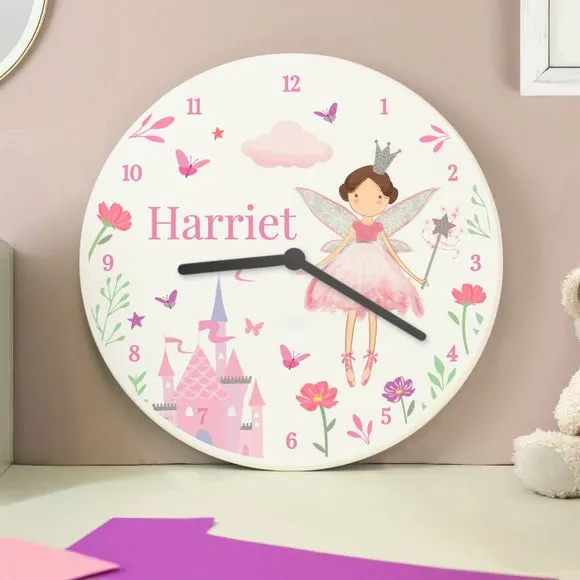 Personalised Fairy Princess Clock 3