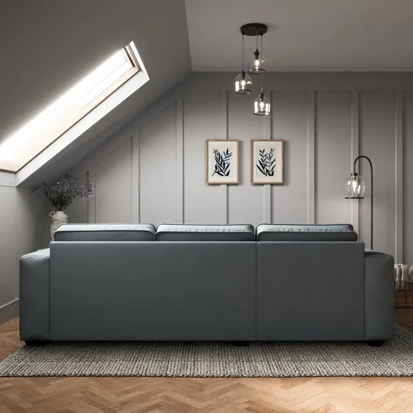 Claude Tonal Chenille Corner Chaise Sofa 2