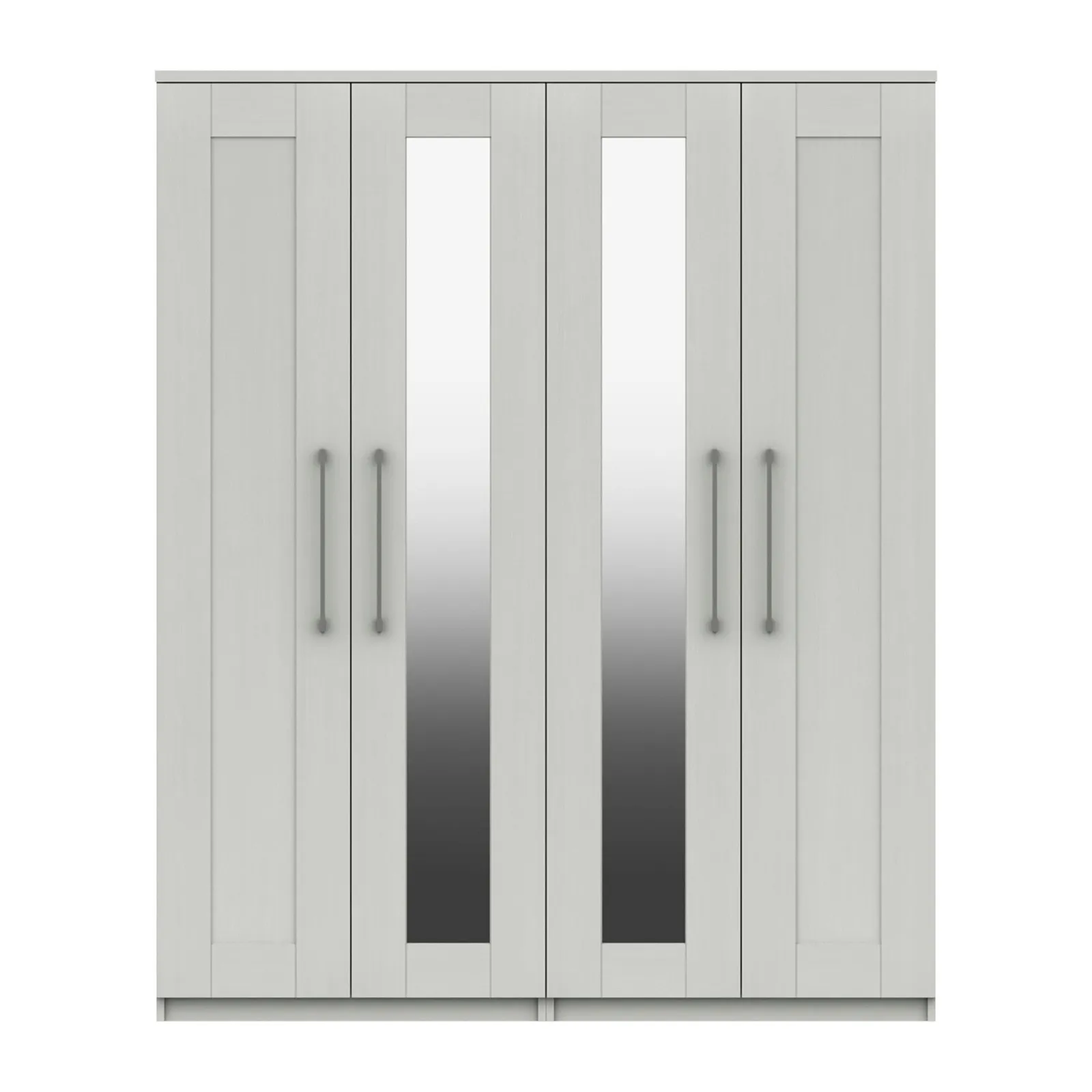 Ethan 4 Door Wardrobe, Mirrored 1