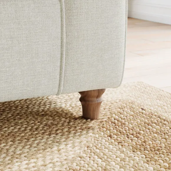 Flori Chenille Soft Texture 4 Seater Sofa 5