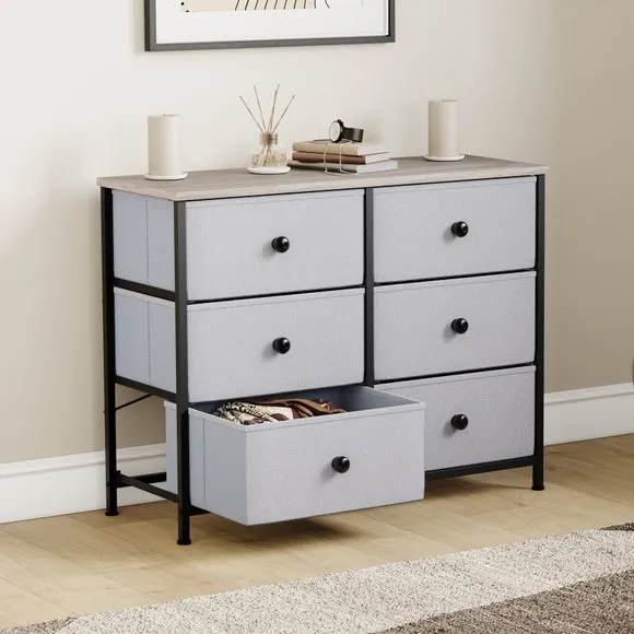 Maye 6 Drawer Fabric Chest 2