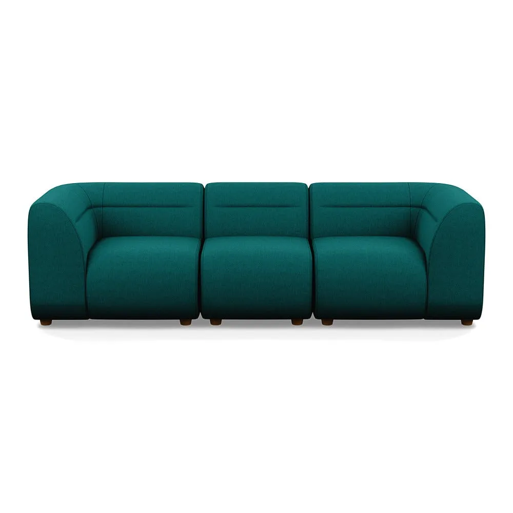 Heal's Lilli 3 Seater Sofa Brushed Cotton Pine Natural Beech Feet 1