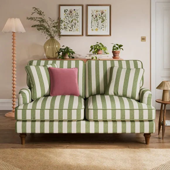 Beatrice II Woven Stripe 2 Seater Sofa 1