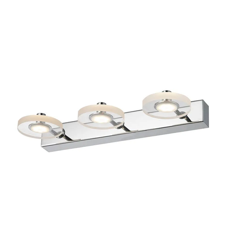 Netlighting Modern LED Wall Lamp Chrome Warm White 3000K 630lm in Silver