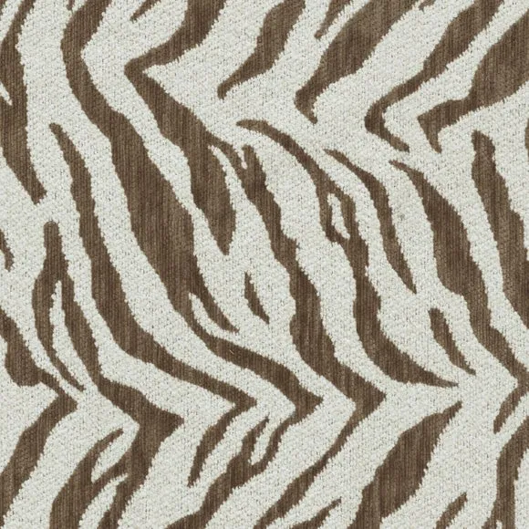 Marley Tiger Stripe Chenille Storage Ottoman 6