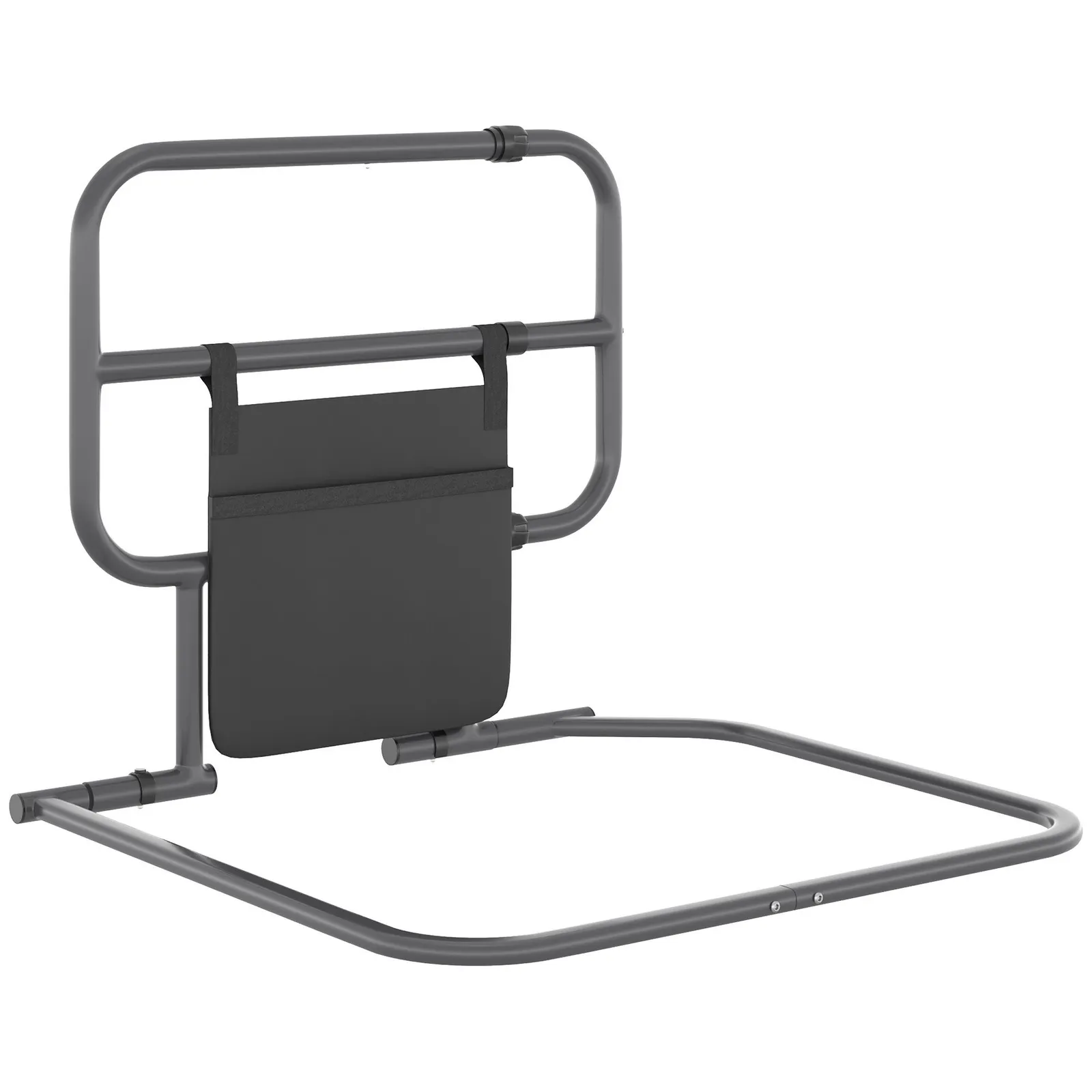 HOMCOM Safety Bed Rail for Elderly Adults Folding Bed Assist Rail in Black 2