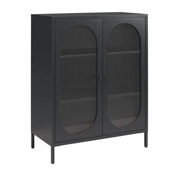 Luna Small Fluted Sideboard, Glass 4