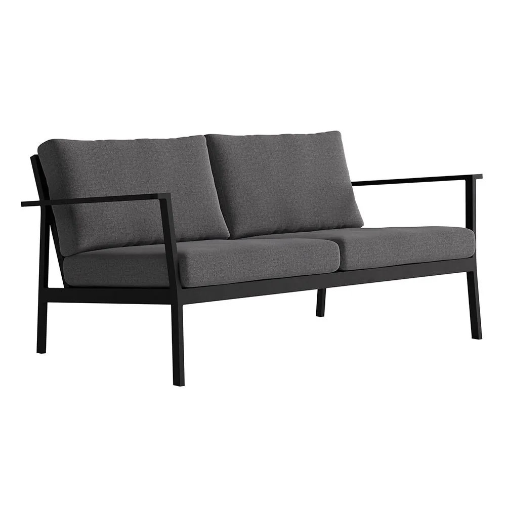 Case Eos Outdoor 2 Seater Sofa Black 3