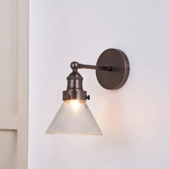 Return - Pacific Lifestyle Lenox Ribbed Wall Light
