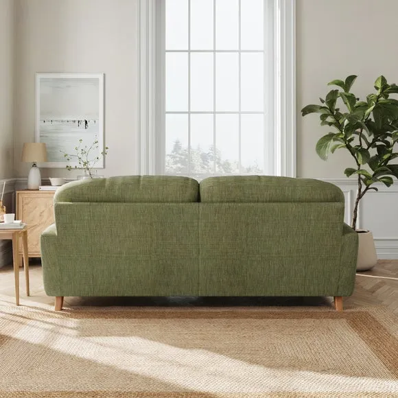 Martha Slub Faux Linen Corner Chaise Sofa 3