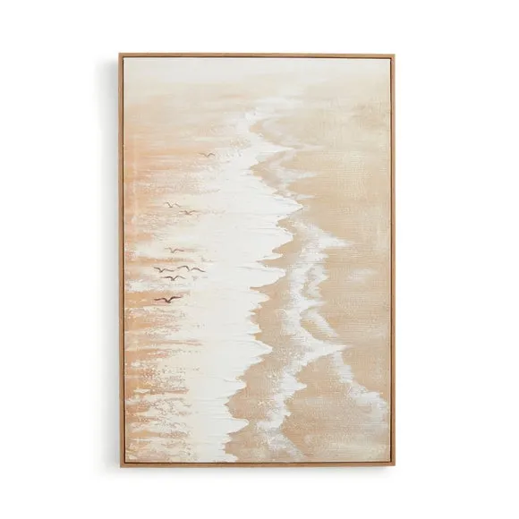 Morning Waves Hand Painted Framed Canvas 3