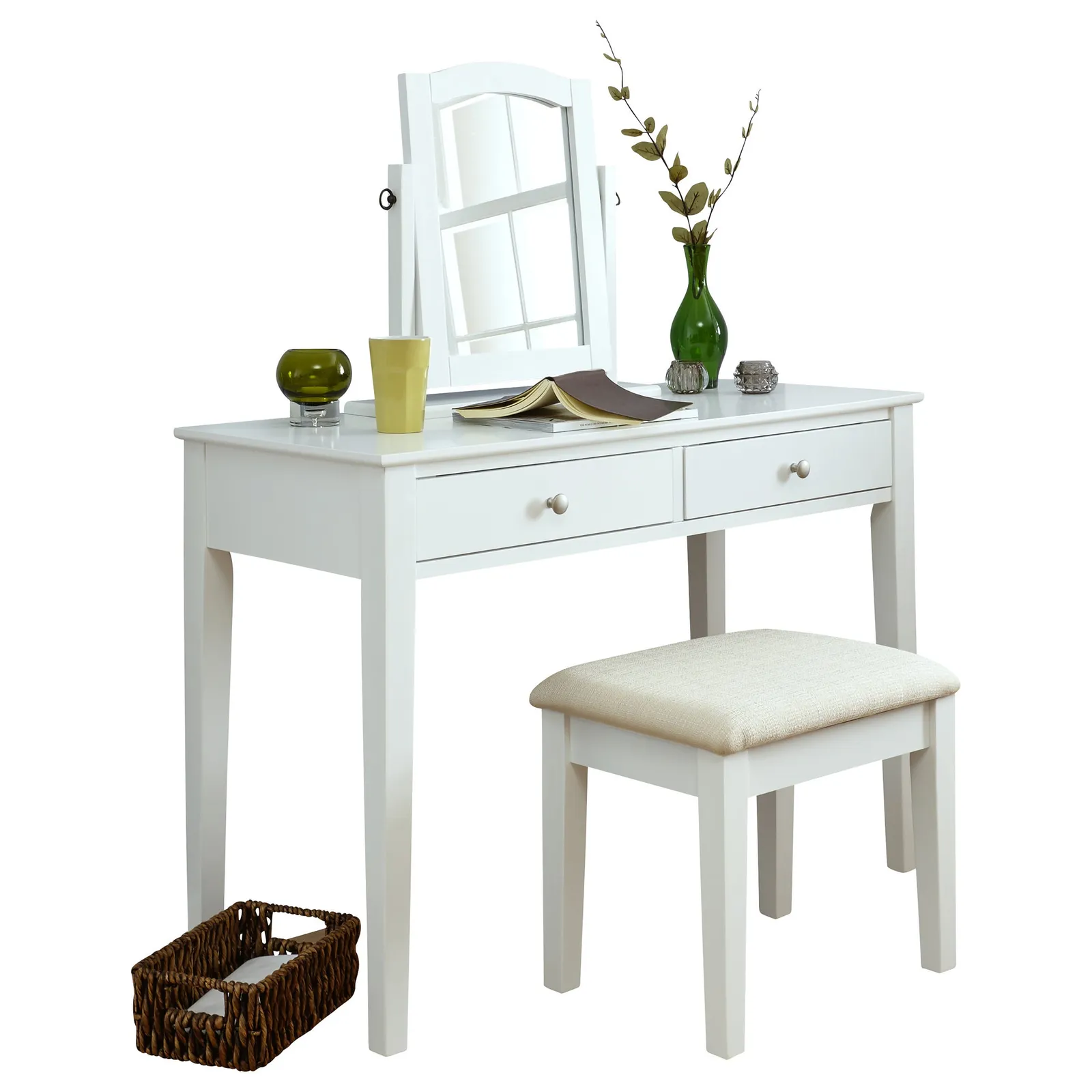 Hattie Dressing Table Set White