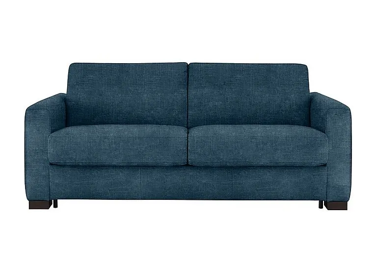 Alcova 3 Seater Fabric Sofa Bed with Box Arms - Baobab Blue - Sofas and Armchairs - In Time for Christmas