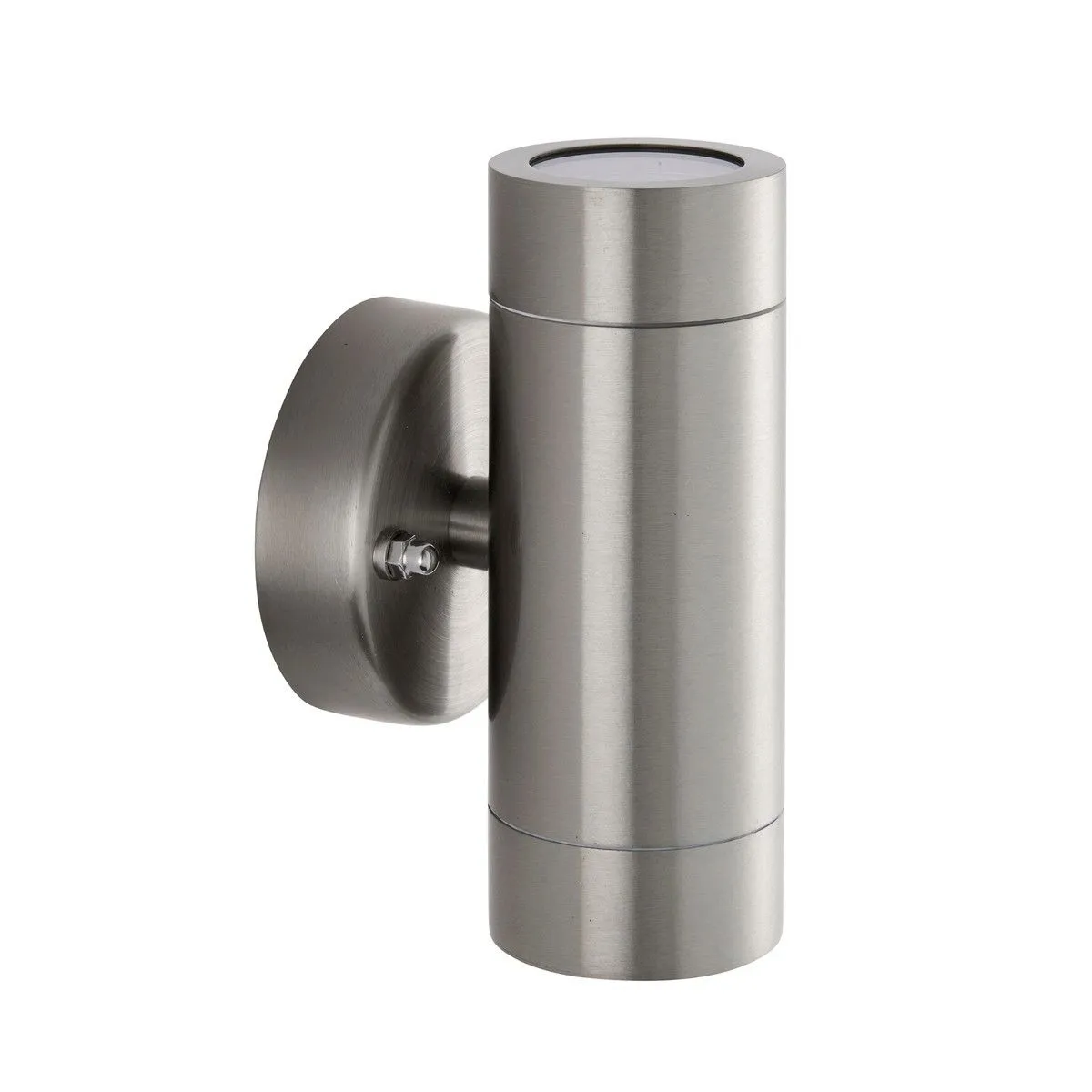 Netlighting Palin Outdoor Up Down Wall Lamp 2 Light Brushed Stainless Steel IP65 in Grey 4