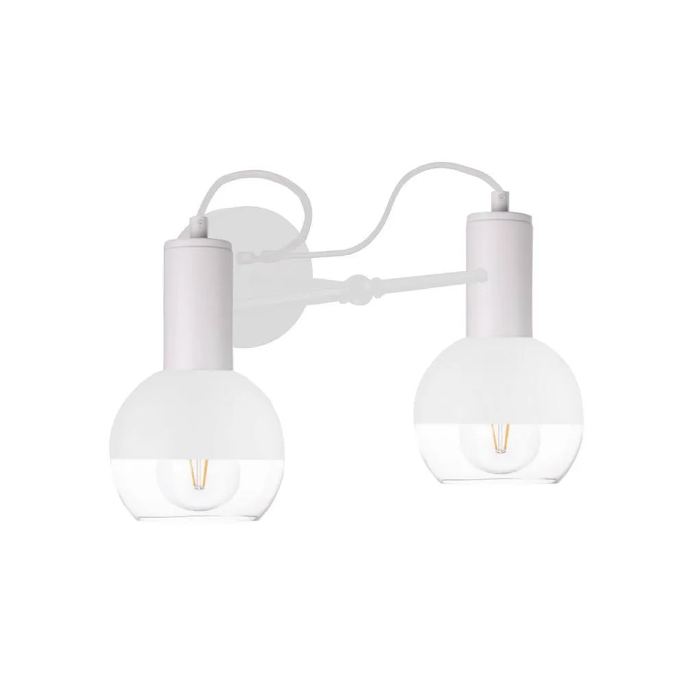 Netlighting Arne Wall Lamp White 25cm 2x E27