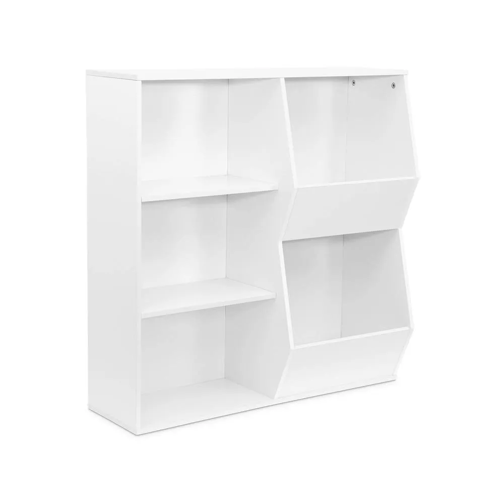 sweeek Children's storage unit, 3 shelves & 2 storage spaces in White 2