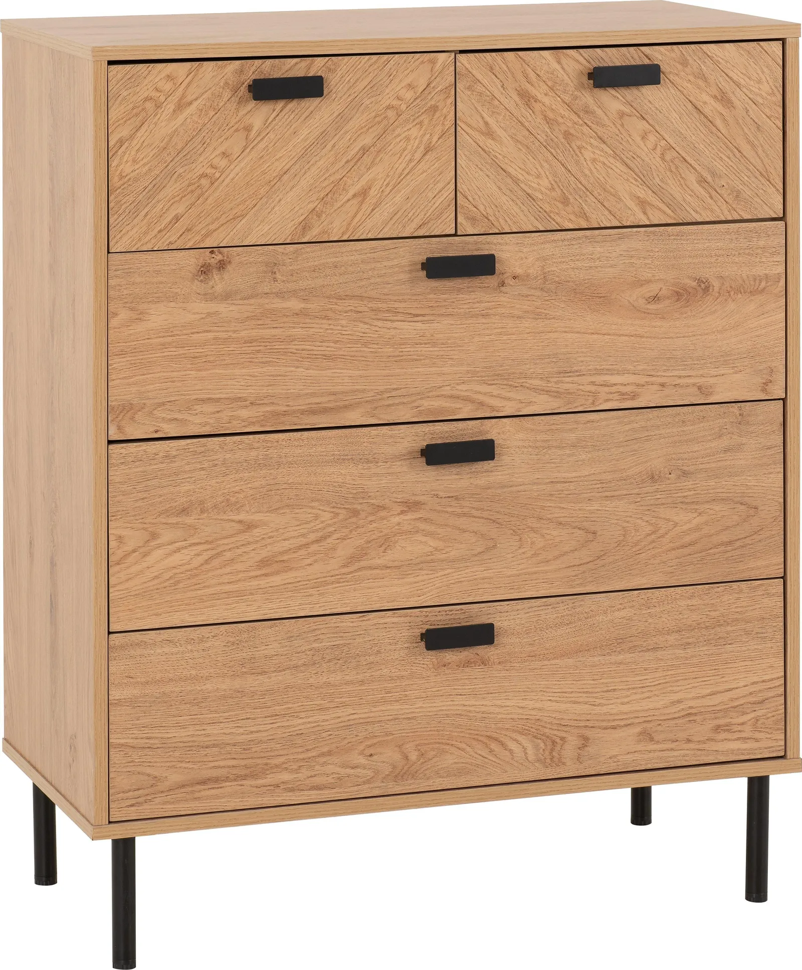 Seconique Leon 3+2 Drawer Chest in Natural 2