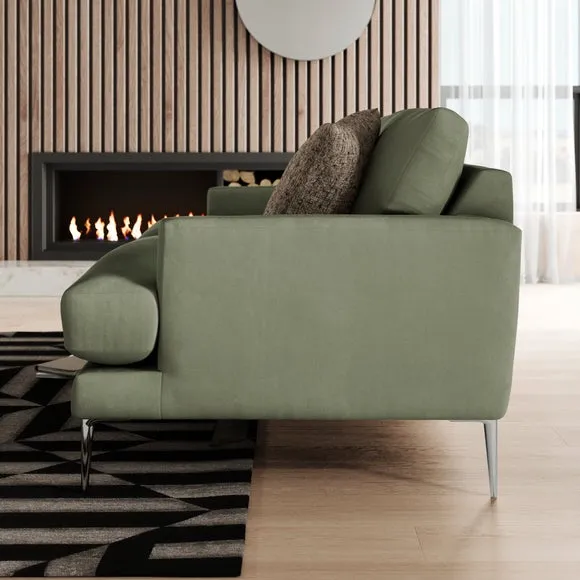 Lawson Matte Plush Velvet 2 Seater Sofa 2