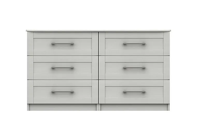 Fenchurch 6 Drawer Wide Chest - White